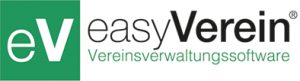 Logo der Vereinsverwaltungssoftware easyVerein auf grün-weißem Hintergrund